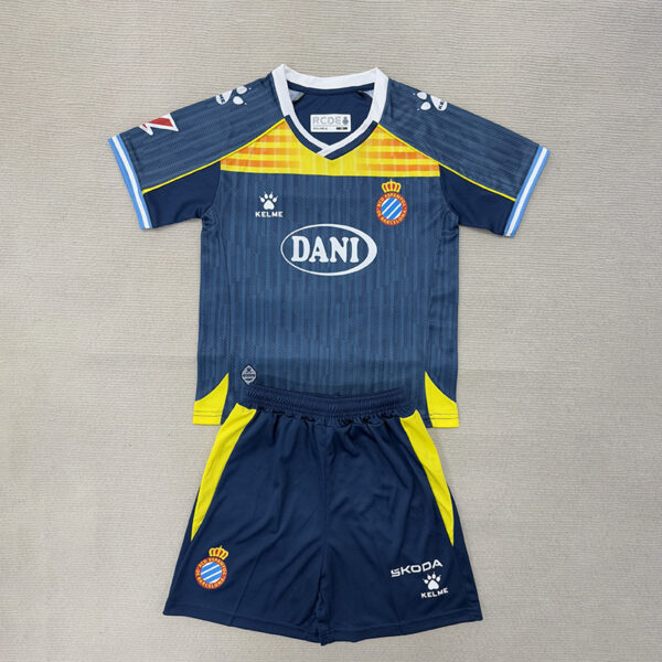25/26 Espanyol Second Away Kids Set(with La Liga armband)