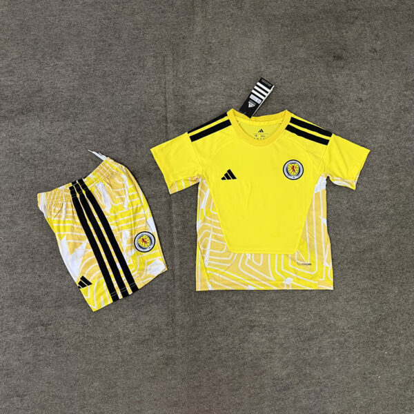 2026 Scotland Yellow Goalkeeper Kids Set