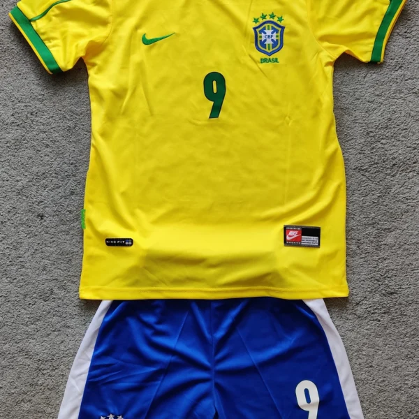1998 Retro Brazil Soccer Jersey 1:1 Thai Quality Kids Size