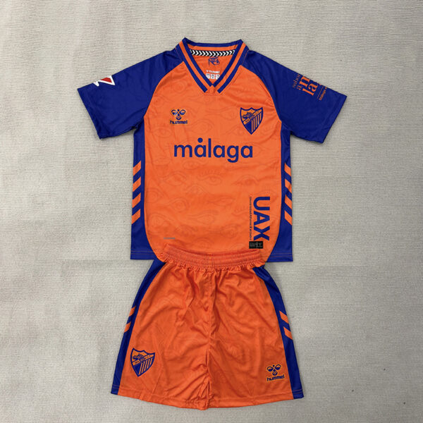 25/26 Malaga Second Away Kids Set (with La Liga armband)
