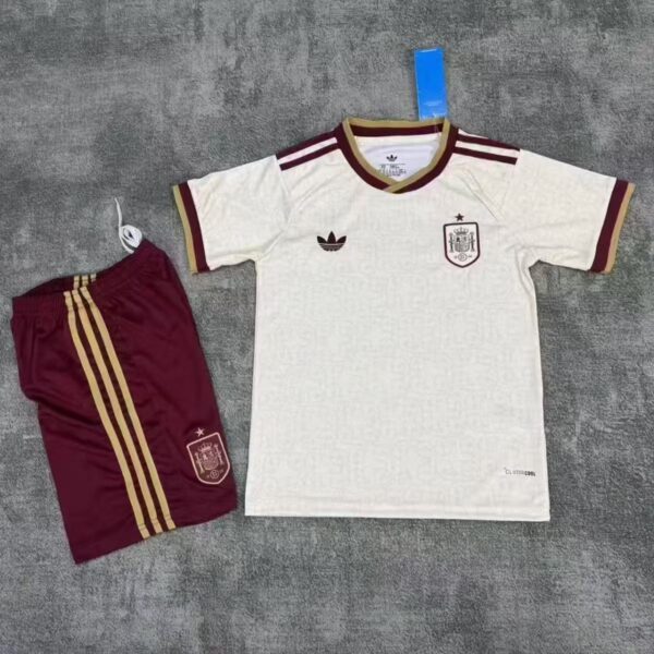 2026 Spain World Cup Away Kids Set