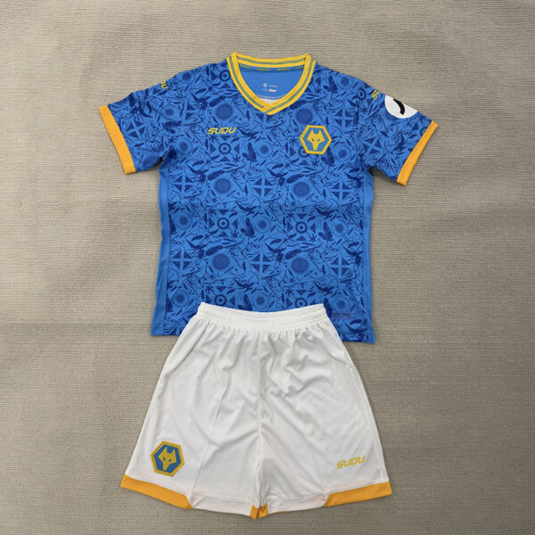 25/26 Wolverhampton Wanderers Second Away Kids Set