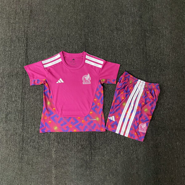 2026 Mexico Pink Goalkeeper Kids Set