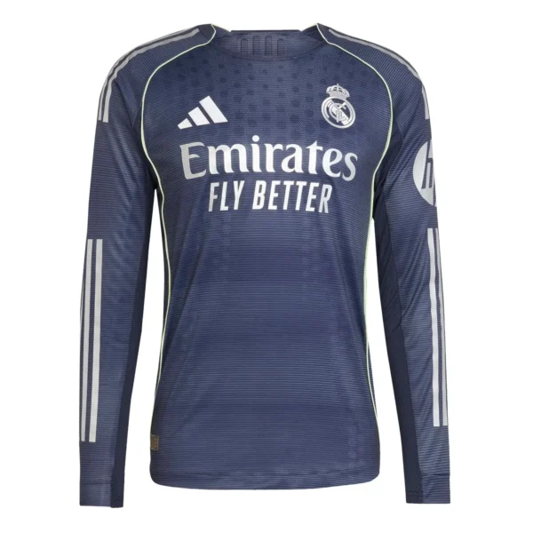 Mens Away Long Sleeve Authentic Jersey 25/26 Navy