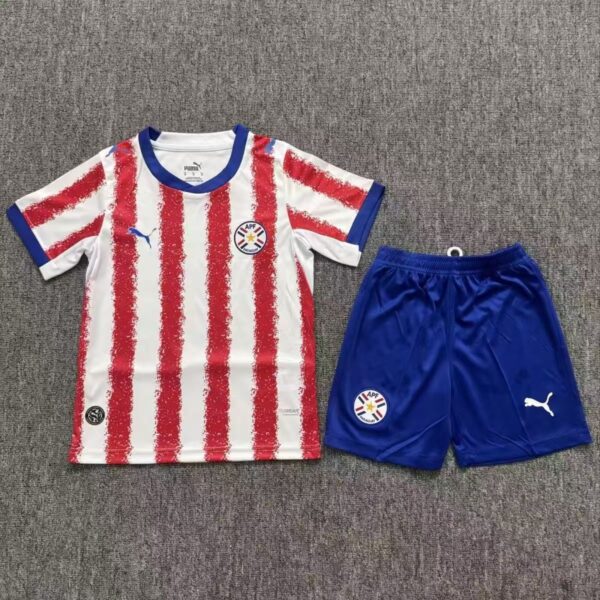 2026 Paraguay World Cup Home Kids Set