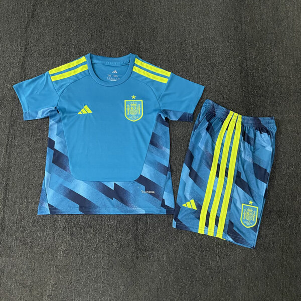 2026 Spain Blue Goalkeeper Kids Set