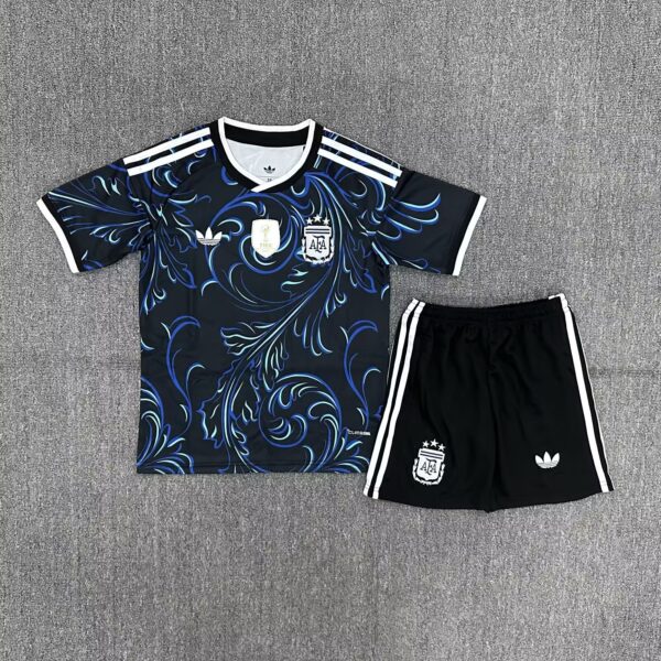 2026 Argentina World Cup Away Kids Set [with 2022 Champion Badge Print]