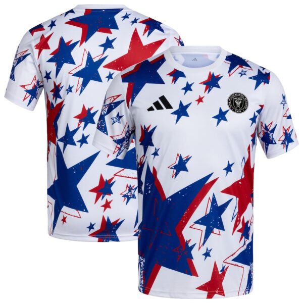 Men's Inter Miami CF adidas White 2026 Americana Pre-Match Jersey